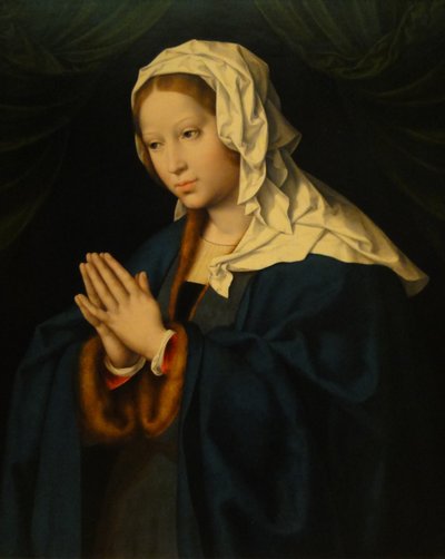 Praying Mary by Joos van Cleve